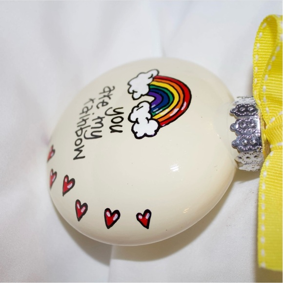 Handmade Custom Ornament: "You Are My Rainbow" Perfect Friendship Thank You Gift - Picture 9 of 10